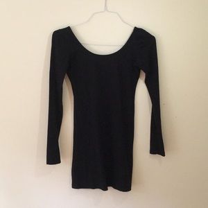 Black, Long-Sleeve Dress